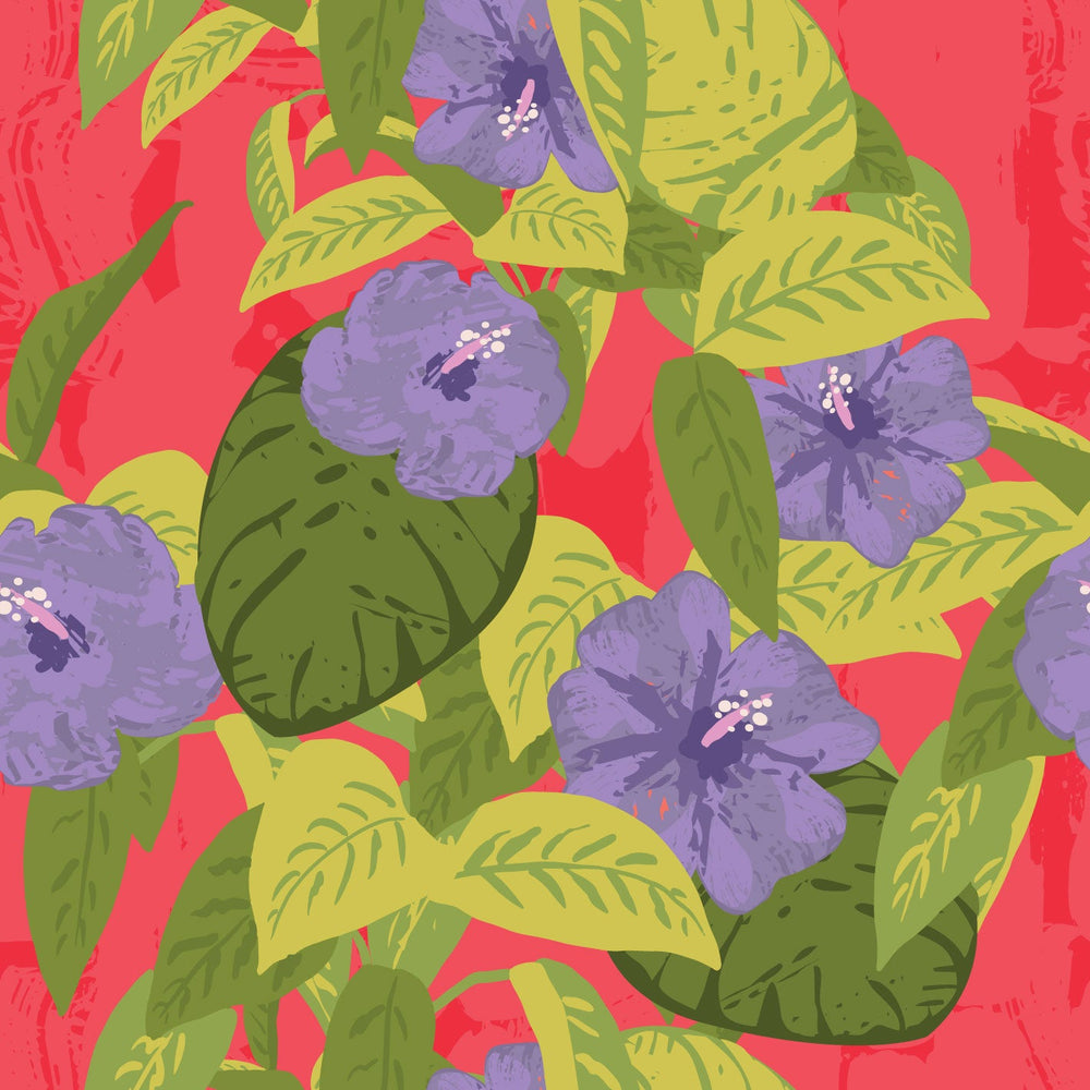 Abstract Hibiscus Dopamine Drift Red