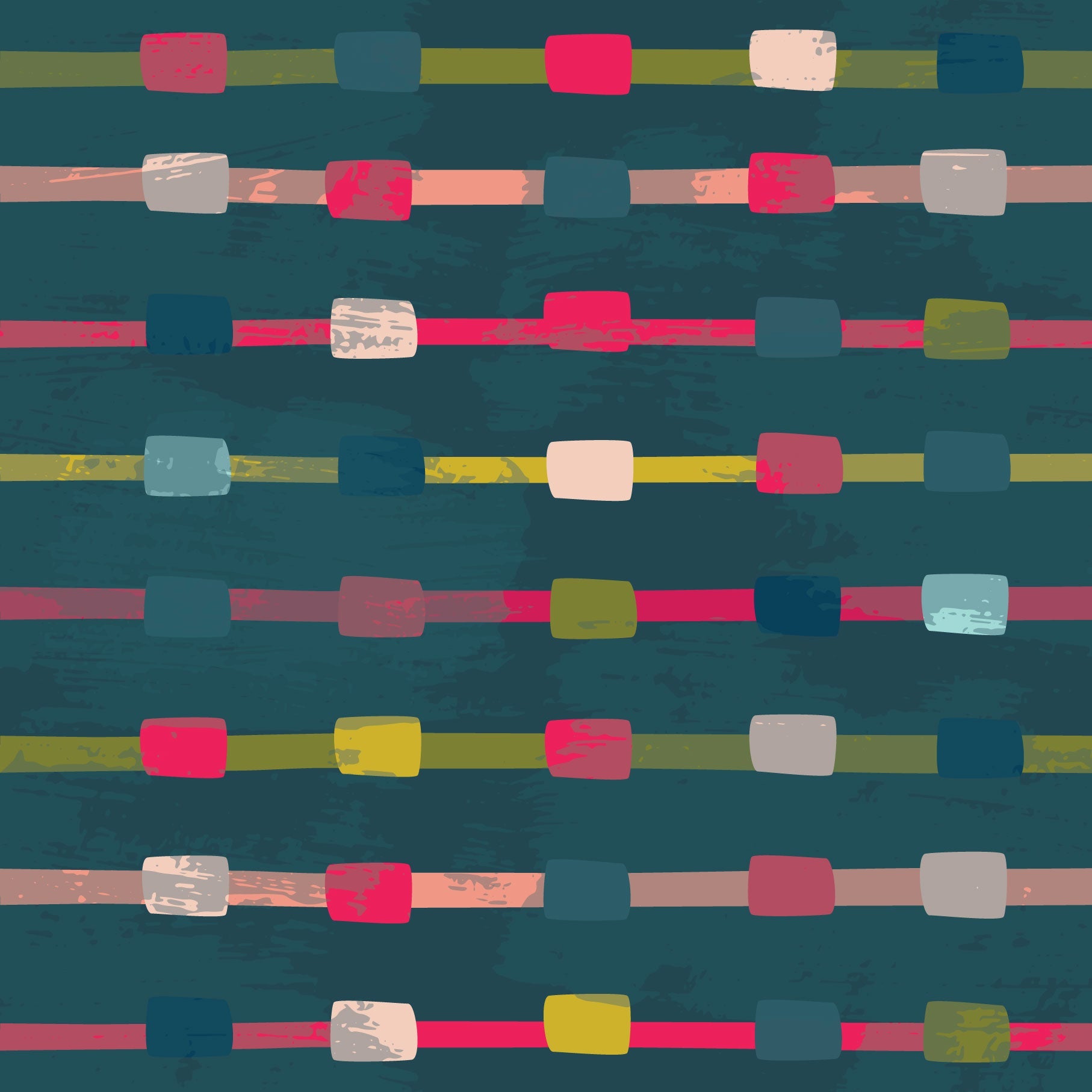 Washed Stripe Mediterranea - Teal