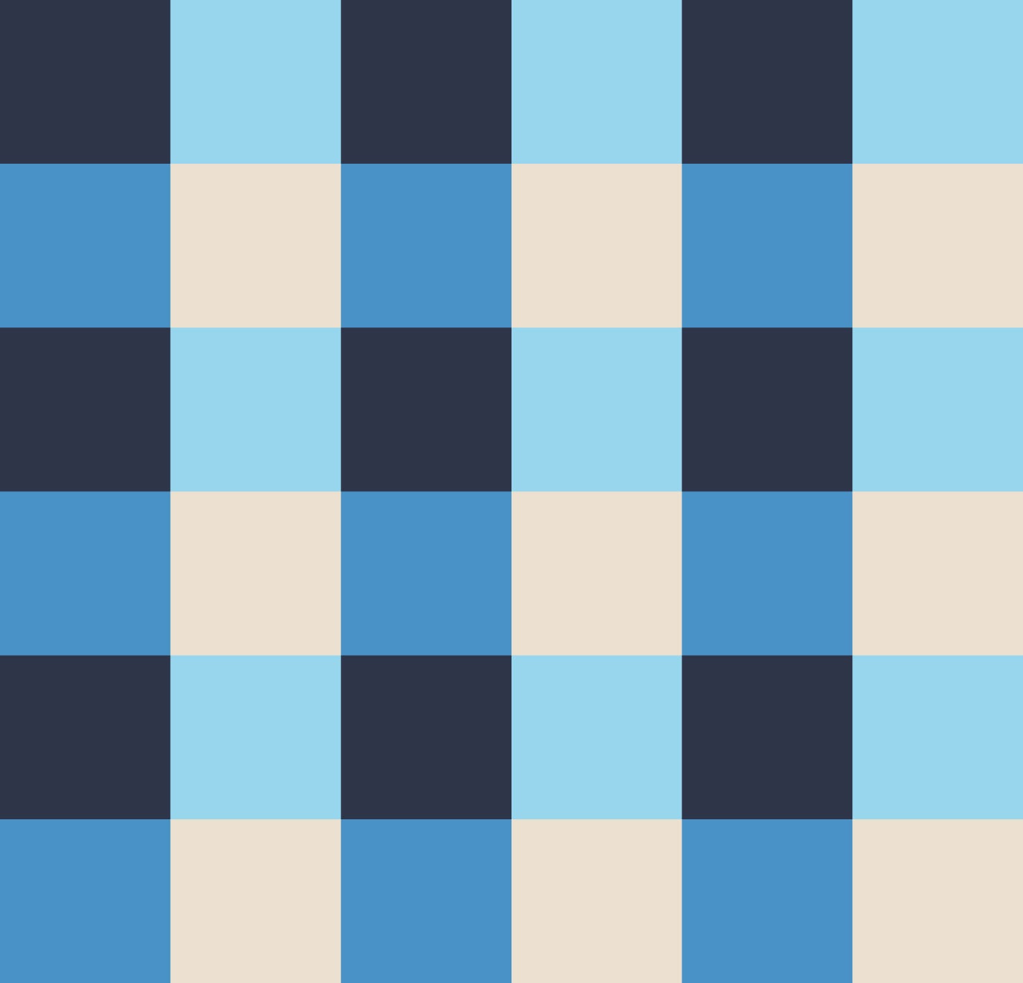 Simple Gingham Dopamine Drift Blue