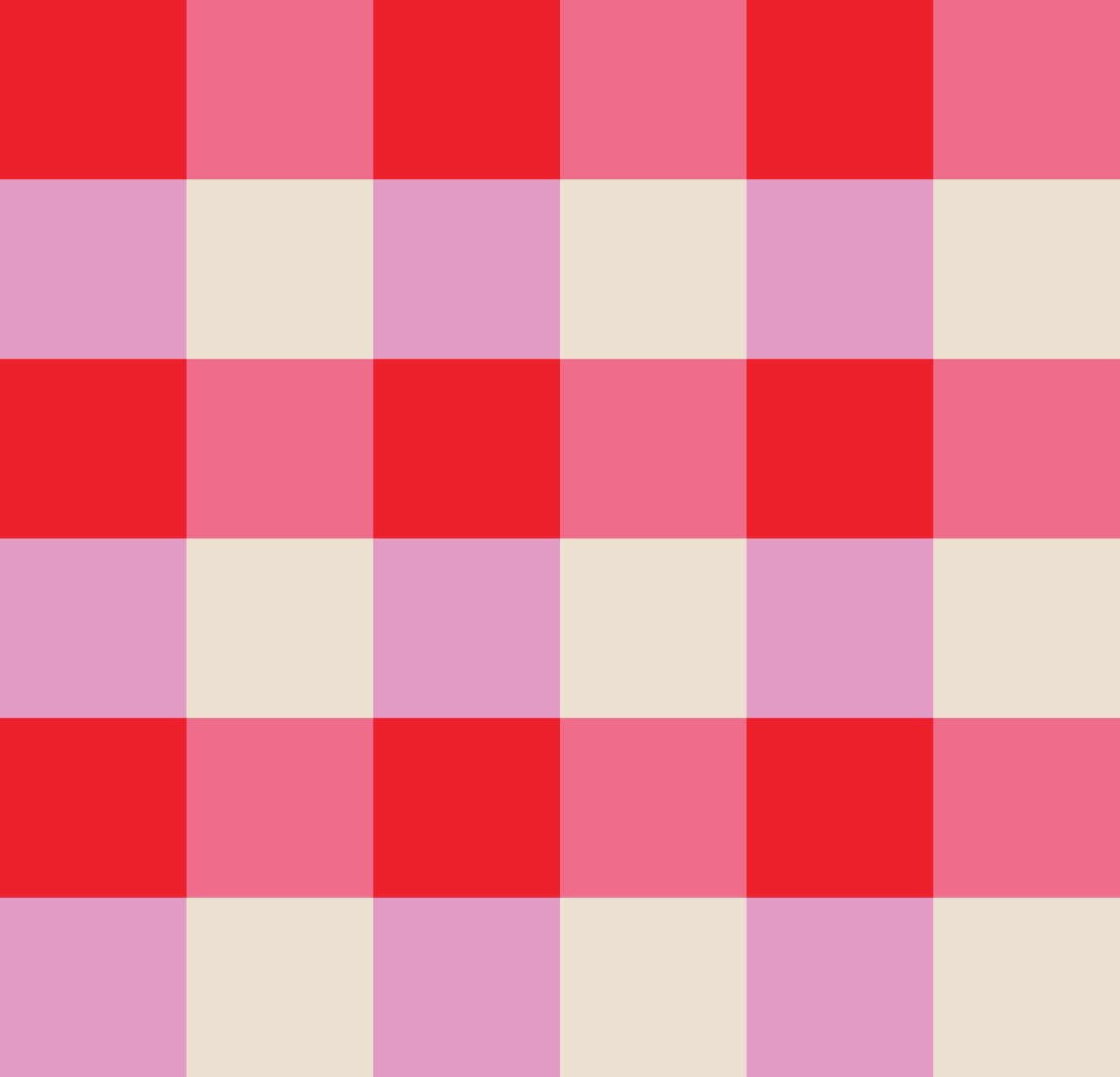 Simple Gingham Dopamine Drift Pink